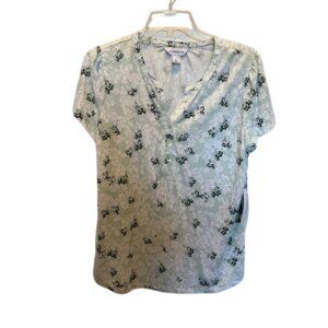 Liz Claiborne Blouse Women's Size Medium Seafoam Green New With Tags
